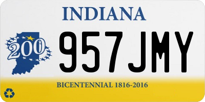 IN license plate 957JMY