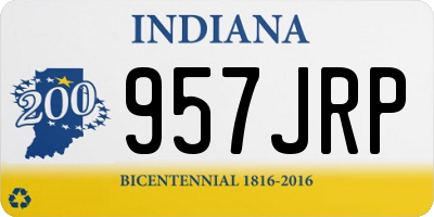 IN license plate 957JRP
