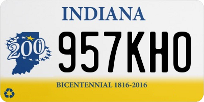 IN license plate 957KHO
