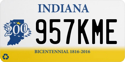 IN license plate 957KME
