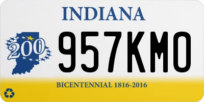 IN license plate 957KMO