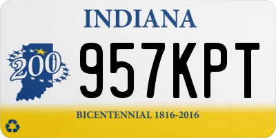 IN license plate 957KPT