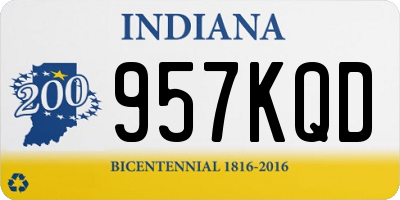 IN license plate 957KQD