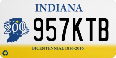 IN license plate 957KTB