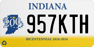 IN license plate 957KTH