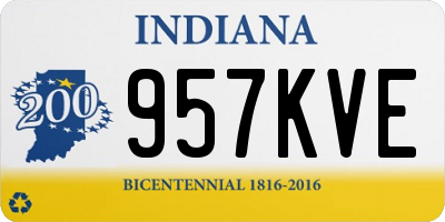 IN license plate 957KVE