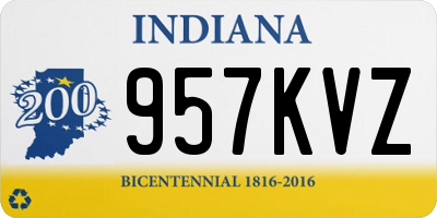 IN license plate 957KVZ