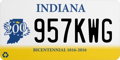 IN license plate 957KWG