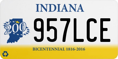 IN license plate 957LCE