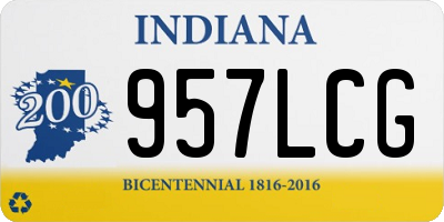IN license plate 957LCG