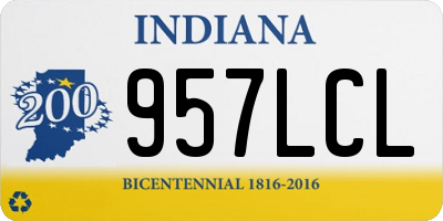 IN license plate 957LCL