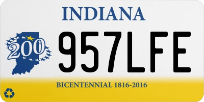 IN license plate 957LFE
