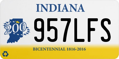IN license plate 957LFS