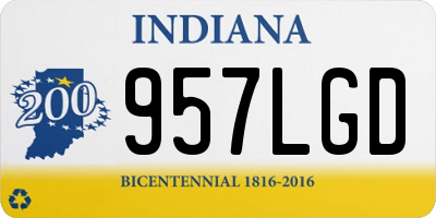 IN license plate 957LGD