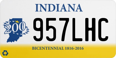 IN license plate 957LHC