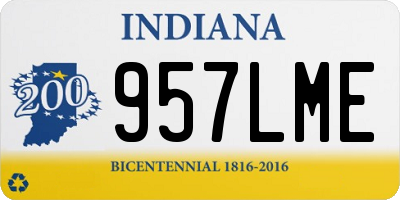 IN license plate 957LME