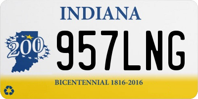 IN license plate 957LNG