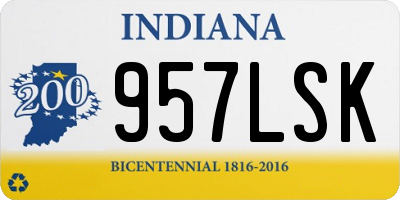 IN license plate 957LSK