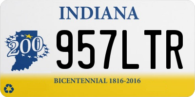 IN license plate 957LTR