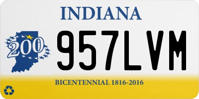 IN license plate 957LVM