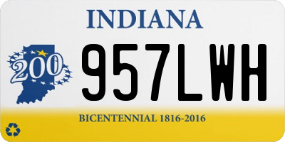 IN license plate 957LWH