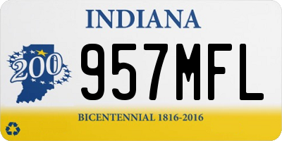 IN license plate 957MFL