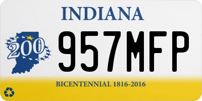 IN license plate 957MFP