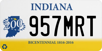 IN license plate 957MRT