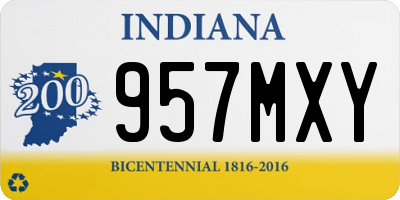 IN license plate 957MXY