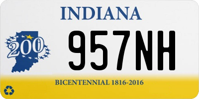 IN license plate 957NH