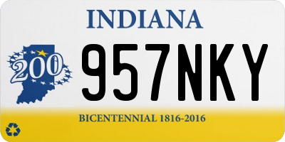 IN license plate 957NKY
