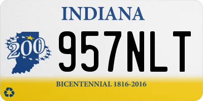 IN license plate 957NLT