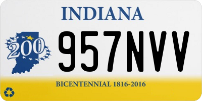 IN license plate 957NVV