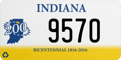 IN license plate 957O