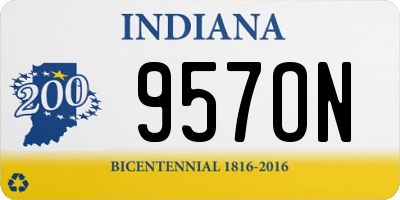 IN license plate 957ON