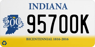 IN license plate 957OOK