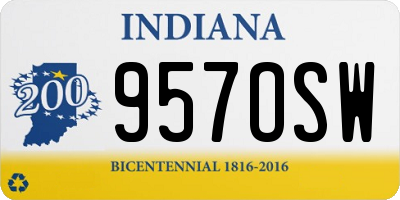 IN license plate 957OSW