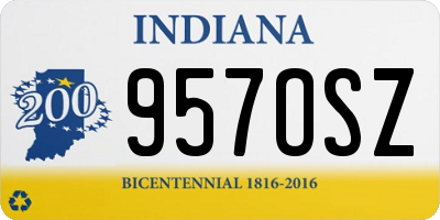 IN license plate 957OSZ