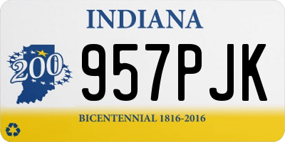 IN license plate 957PJK