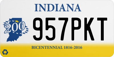 IN license plate 957PKT