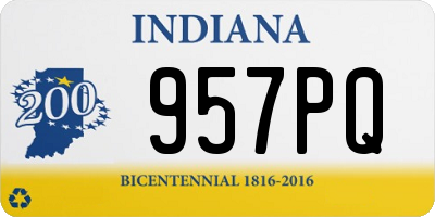 IN license plate 957PQ