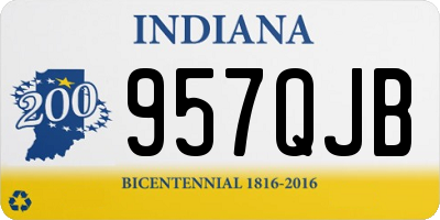 IN license plate 957QJB