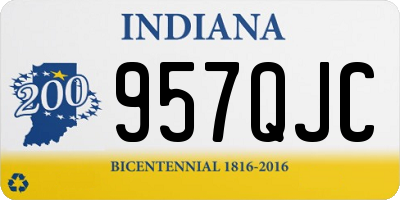 IN license plate 957QJC