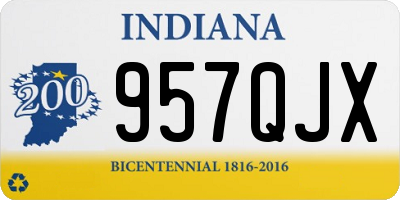 IN license plate 957QJX