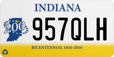 IN license plate 957QLH