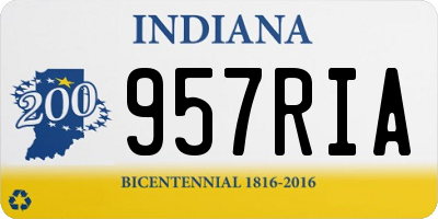 IN license plate 957RIA