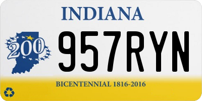 IN license plate 957RYN