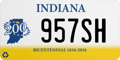 IN license plate 957SH