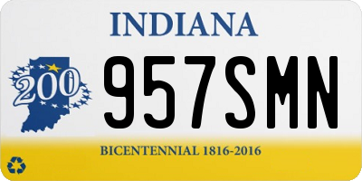 IN license plate 957SMN