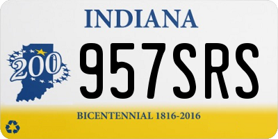 IN license plate 957SRS
